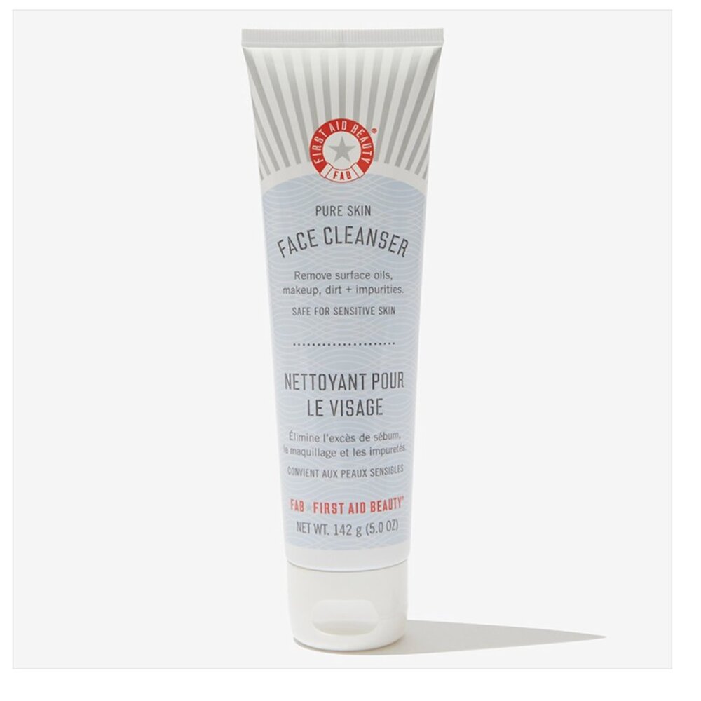 First Aid Beauty Pure Skin Deep Cleanser with Red Clay 4.7 Oz, New